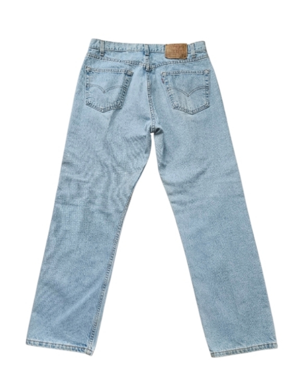 VTG 90s Levi's 505 Regular Fit Straight Leg Jeans Light Blue Wash Mens 36" x 30"